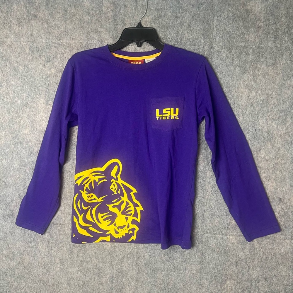 Peak Season Kids Size 14/16 LSU Tigers Purple Long Sleeve‎ shirt